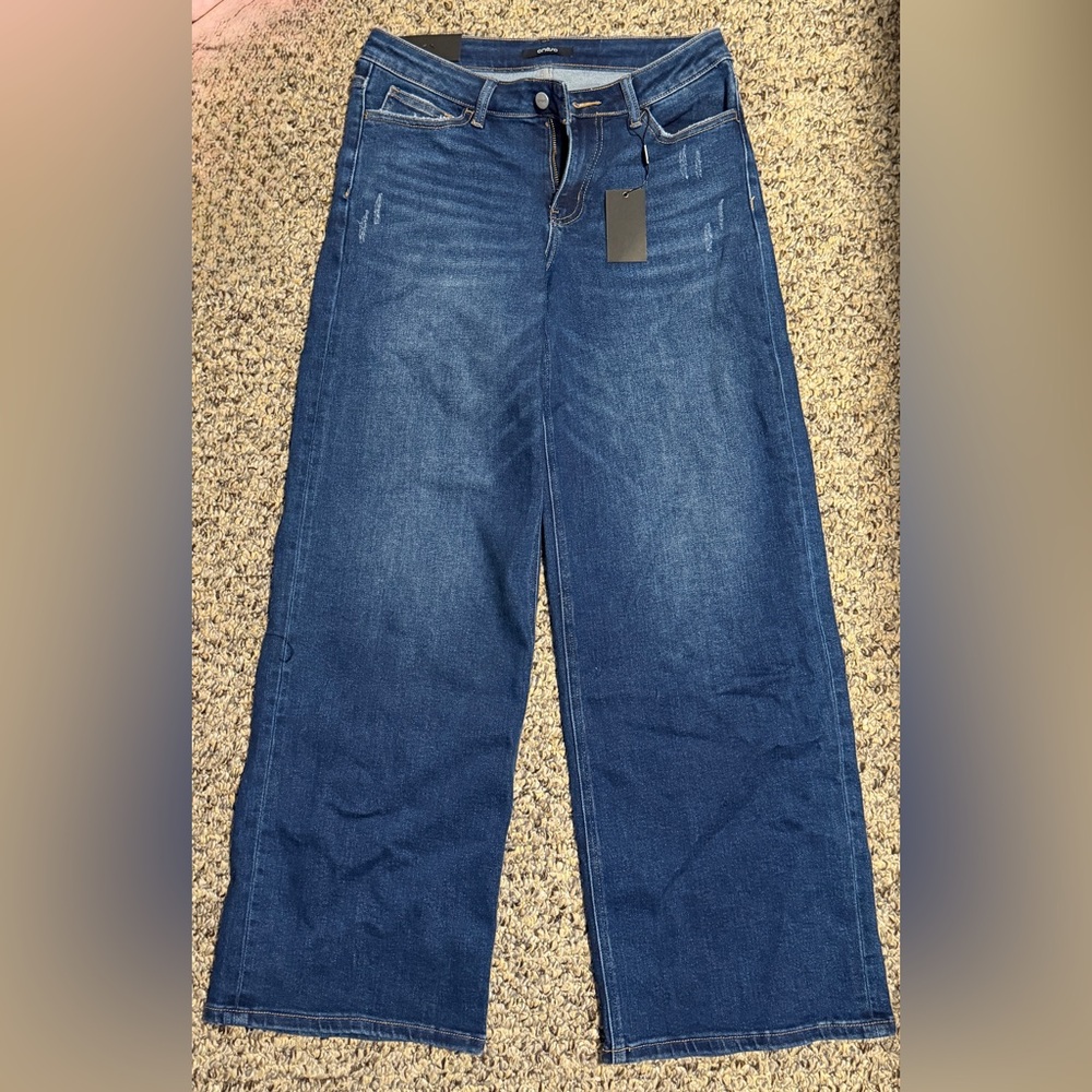 Oneso Mid Rise Wide Leg Jeans